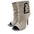 Giuseppe Zanotti Scarpe con tacco in camoscio open toe Marrone
