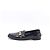 Chanel Mocassini Penny Coin in vernice nera da donna Nero