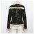 Burberry Giacca da donna in cotone camo, pelle e shearling - vista 4