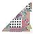 Hermès Pañuelo de seda triangular gigante Sarasa Multicolor