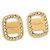 Salvatore Ferragamo Orecchini Logo Crystal Oro Arancione