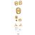 Salvatore Ferragamo Orecchini Logo Crystal Oro Arancione - vista 2