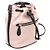Burberry Borsa a secchiello in nylon con coulisse e borsa a tracolla Rosa - vista 2