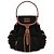 Miu Miu Leinwand-Leder-Rucksack Schwarz - Ansicht 3