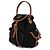Miu Miu Leinwand-Leder-Rucksack Schwarz - Ansicht 4