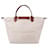 Longchamp Borsa Le Pliage Original Top Handle Bianco  - vista 5