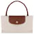Longchamp Borsa Le Pliage Original Top Handle Bianco  - vista 9