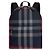 Burberry House Check Jeff Canvas Backpack Navy Black - view 6