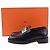Mocassini Hermès in pelle nera Nero - vista 2