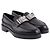 Mocassini Hermès in pelle nera Nero - vista 8