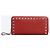 Valentino Cartera larga Gold Rockstud Roja - vista 3