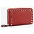 Valentino Cartera larga Gold Rockstud Roja - vista 6