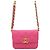 Chanel Mini borsa a tracolla Caviar Melody Chain Argento