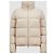 Moncler Generalüberholte Abbadia kurze Daunenjacke, Beige, Größe Braun - Ansicht 2