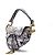 Borsa Saddle Christian Dior ricamata Toile de Jouy Blu - vista 2