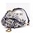 Borsa Saddle Christian Dior ricamata Toile de Jouy Blu - vista 8