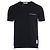 Thom Browne Three Stripes Kurzarm-T-Shirt mit Tasche in Navy