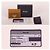 Prada Triangle Logo Lina Nylon Leather Card Holder Brown - view 11