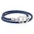 Dior Bracciale in pelle intrecciata CD Icon da uomo Blu