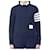 Thom Browne Stripe RWB Tab Loopback Jersey Sweatshirt Schwarz  - Ansicht 1