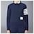 Thom Browne Stripe RWB Tab Loopback Jersey Sweatshirt Schwarz  - Ansicht 6