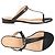 Givenchy Flache Sandalen mit Metall-Logo Schwarz Orange