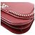 Chanel Borsa a tracolla in pelle bordeaux con patta e catena - vista 5