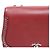 Chanel Borsa a tracolla in pelle bordeaux con patta e catena - vista 6