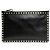 Clutch Rockstud Valentino Nera Metallo Nero