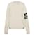 Thom Browne Wollpullover Bar Pointelle Weiß  - Ansicht 1