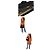 Jacquemus Bolsa de Ombro com Aba Bambino em Shearling Vermelho - vista 10