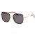 Gucci Gafas de sol Large Square Metal Asian Fit Castaño