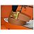 Hermès Cintura reversibile Classic Black Gold Outstitch in oro opaco Arancione - vista 4