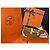 Hermès Cintura reversibile Classic Black Gold Outstitch in oro opaco Arancione - vista 5