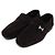 Hermès Mocassini Slip-On Giovanni in camoscio con logo argento Nero - vista 3