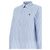 Ralph Lauren Camicia in cotone e lino a righe Classic Fit Blu - vista 5