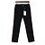 Alexander Mcqueen Vaqueros de denim negros para mujer con raya lateral naranja