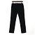 Alexander Mcqueen Vaqueros de denim negros para mujer con raya lateral naranja - vista 4