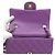 Chanel Mini borsa a tracolla Classic Flap in pelle d'agnello viola con catena oro champagne Porpora - vista 7