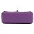 Chanel Mini borsa a tracolla Classic Flap in pelle d'agnello viola con catena oro champagne Porpora - vista 8