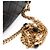 Chanel Schultertasche und Crossbody-Bag aus schwarzem Lammleder mit Perlenkette und goldenem CC-Verschluss - Ansicht 11