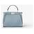 Fendi Borsa Peekaboo Mini Blu  - vista 4