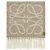 Loewe Sciarpa in lana di alpaca Anagram Beige White Marrone