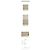 Loewe Sciarpa in lana di alpaca Anagram Beige White Marrone - vista 2
