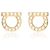 Salvatore Ferragamo Gancini Crystal Pearl Ohrringe - Ansicht 2