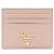 Prada Portacarte Saffiano con logo in metallo Arancione
