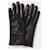 Valentino Leder-Kaschmir-Handschuhe Schwarz - Ansicht 4