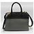 Prada Esplanade kleine Schultertasche zweifarbig Schwarz-Grau Braun - Ansicht 3