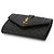 Saint Laurent Tarjetero acolchado para mujer Negro - vista 4