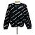 Balenciaga Logo Mania All Over Strick Silber